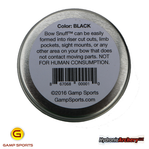 Bow-Snuff-Back-of-Can : Gamp-Sports