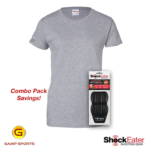 Womens-ShockEater-Shooting-Shirt-w-ShockEater-Recoil-Pad-Combo