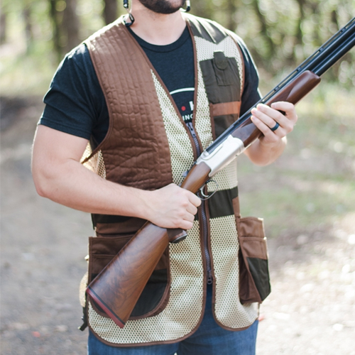 Skeet Shooting Vest Evo Hunting Outdoors Hiking Jacket Top Clay Pigeon Red 